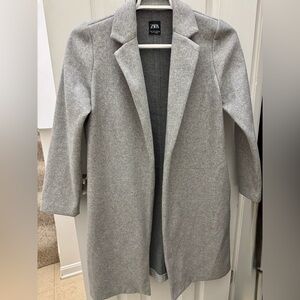 Zara Women's Light Gray Trench Coat